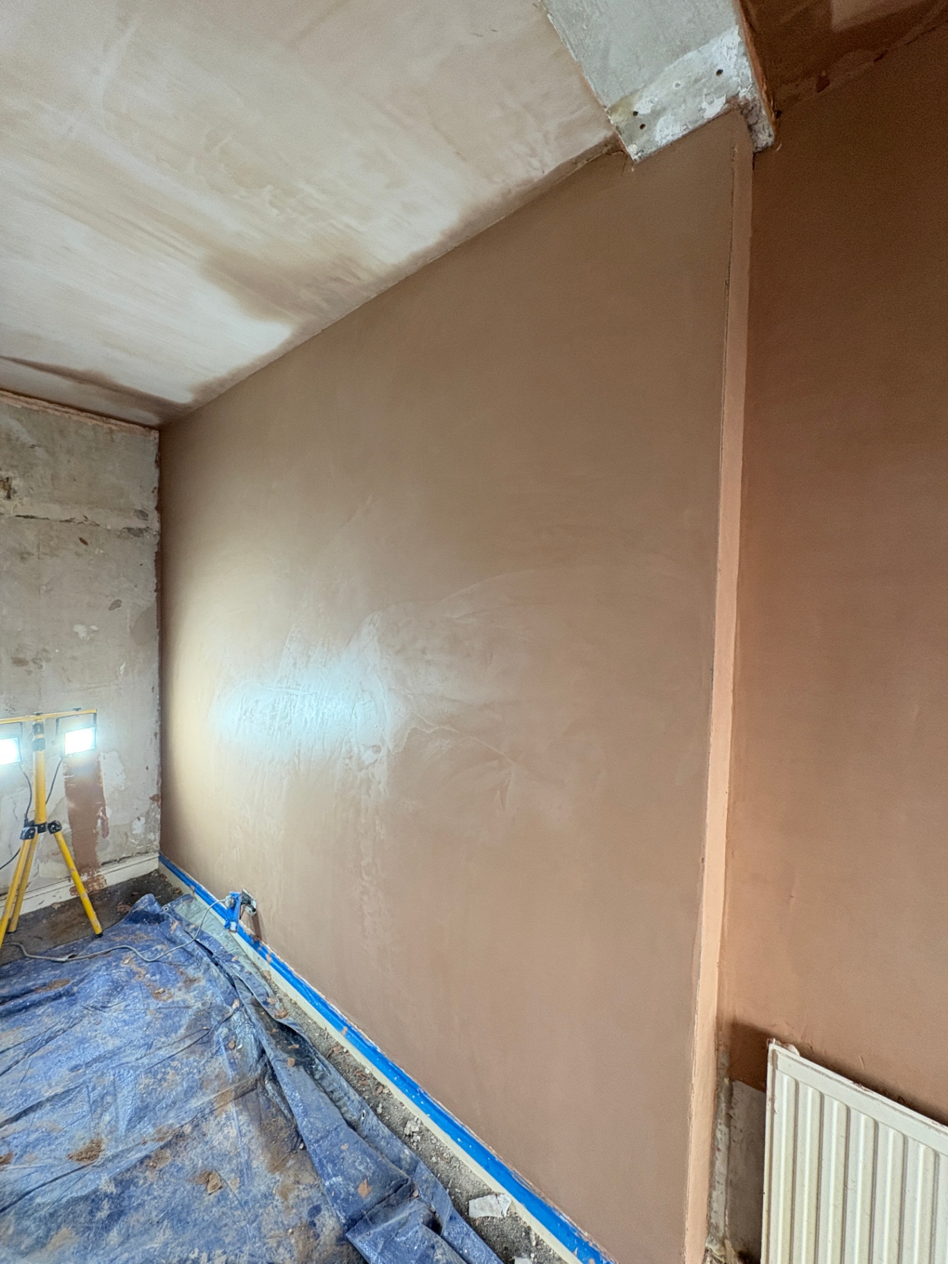 New skim finish with clean edge detail